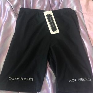 Black biker shorts